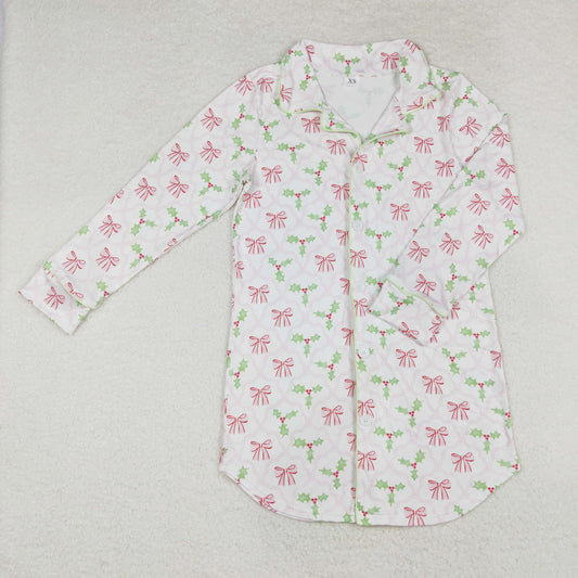 GT0661 adult women pajamas Christmas tree long sleeve top  202410 RTS sibling