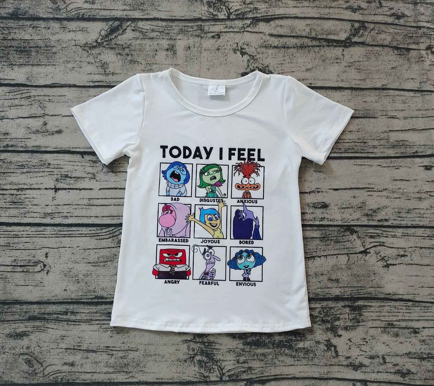 Today I Feel sibling GT0674 girl T-shirt top 202408 rts