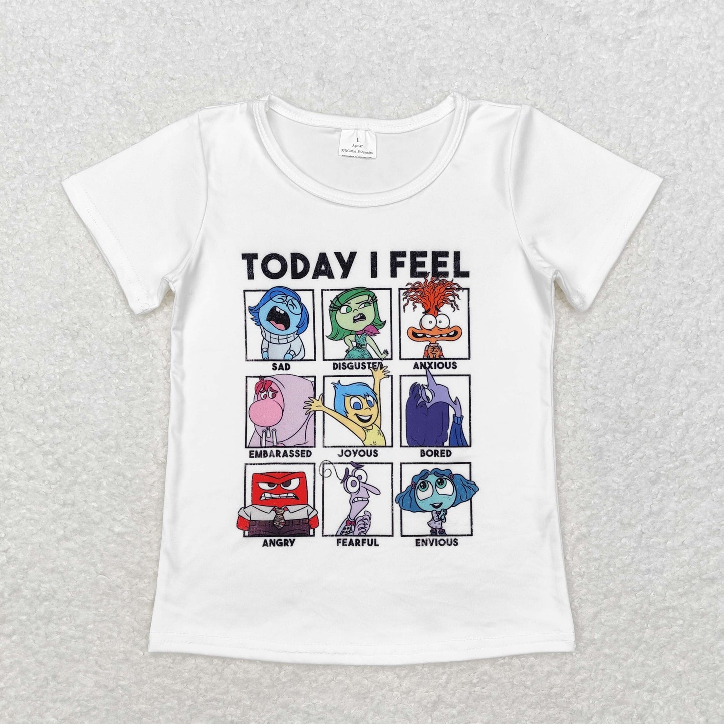 Today I Feel sibling GT0674 girl T-shirt top 202408 rts