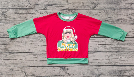 GT0704 Christmas TS Taylor swift long sleeve girl top tee  202409 preorder