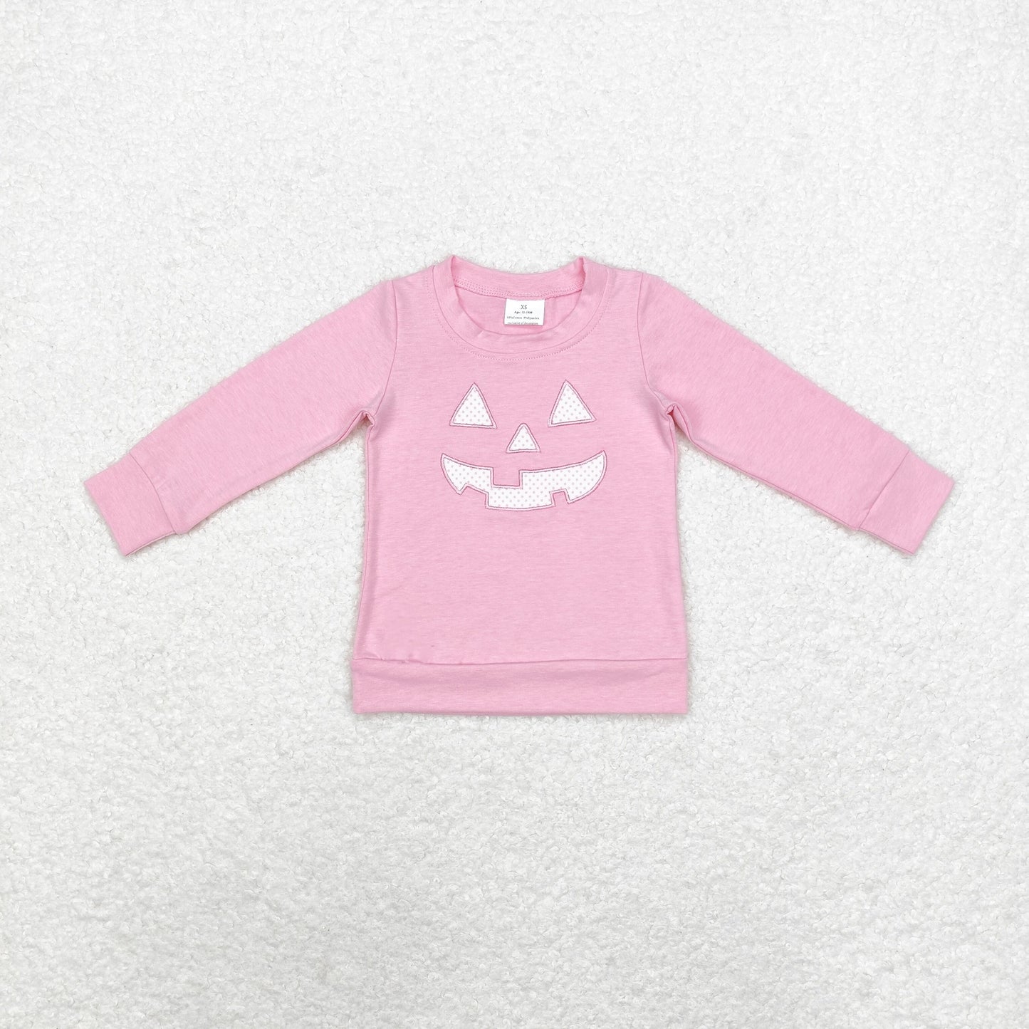 GT0717 Embroidery Halloween smile girl tee t-shirt top 202408 sibling RTS