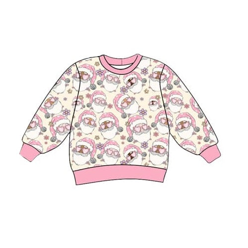 BT0844 Christmas santa flower girl top preorder