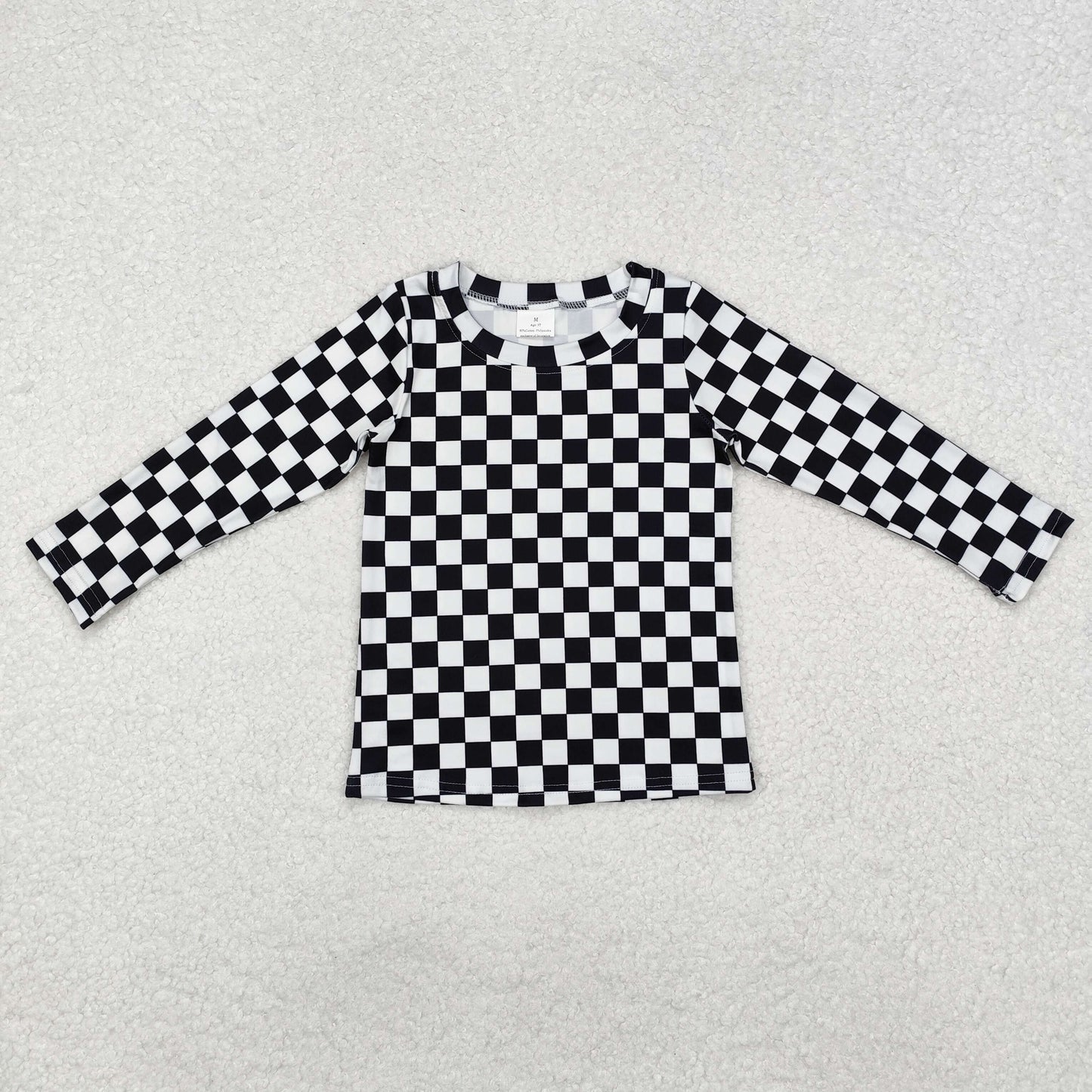 GT0864 western black checkerboard top coat pullover 202411 RTS