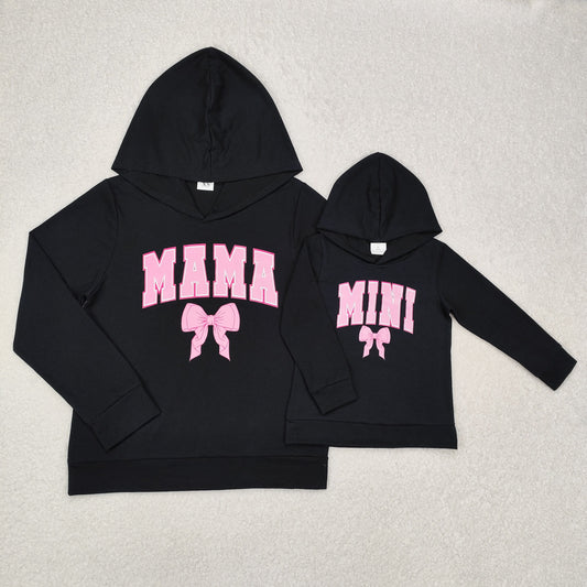 GT0901 adult Vinly women mama hoodie bow 202412 sibling RTS