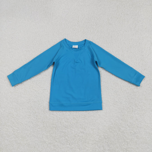 GT0969 yoga solid colot cotton top kids girl 202510