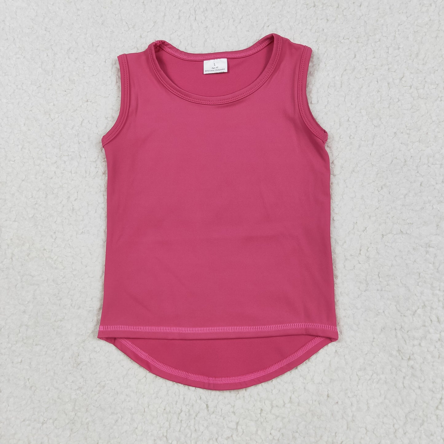 GT0982 yoga vest solid color girl top 202505 RTS