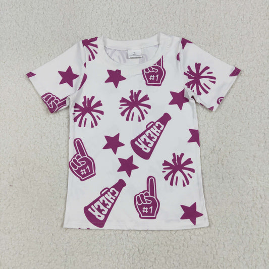 GT0993 purple cheer star top kids girl  202506 RTS