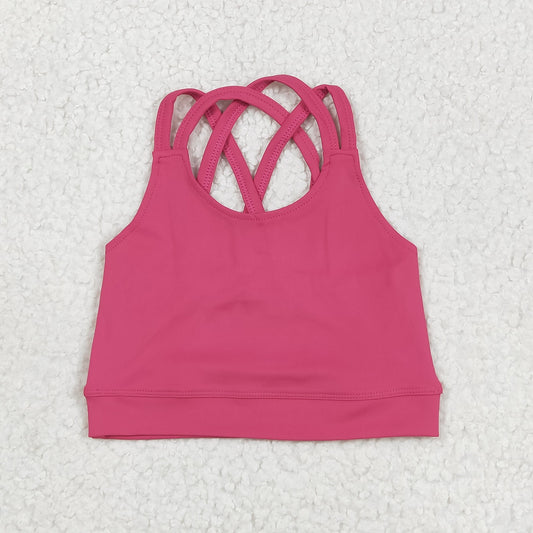 GT1010 yoga vest solid color girl top 202505 RTS