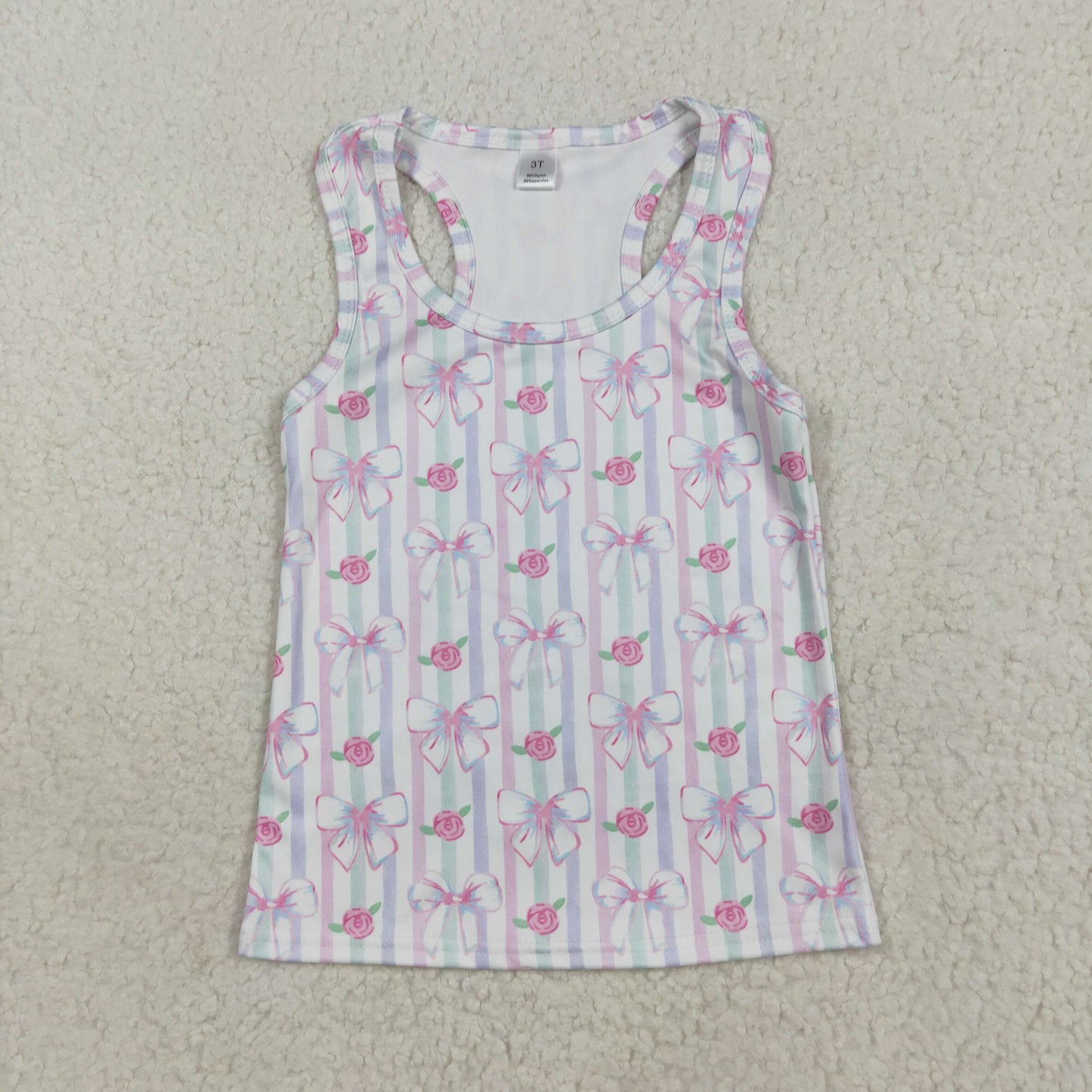 GT1014 Flower bow girl top 202507 RTS
