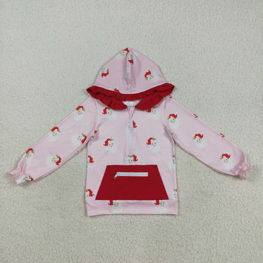 GT1047 hoodie Christmas girl top zipper shirt  202508 RTS