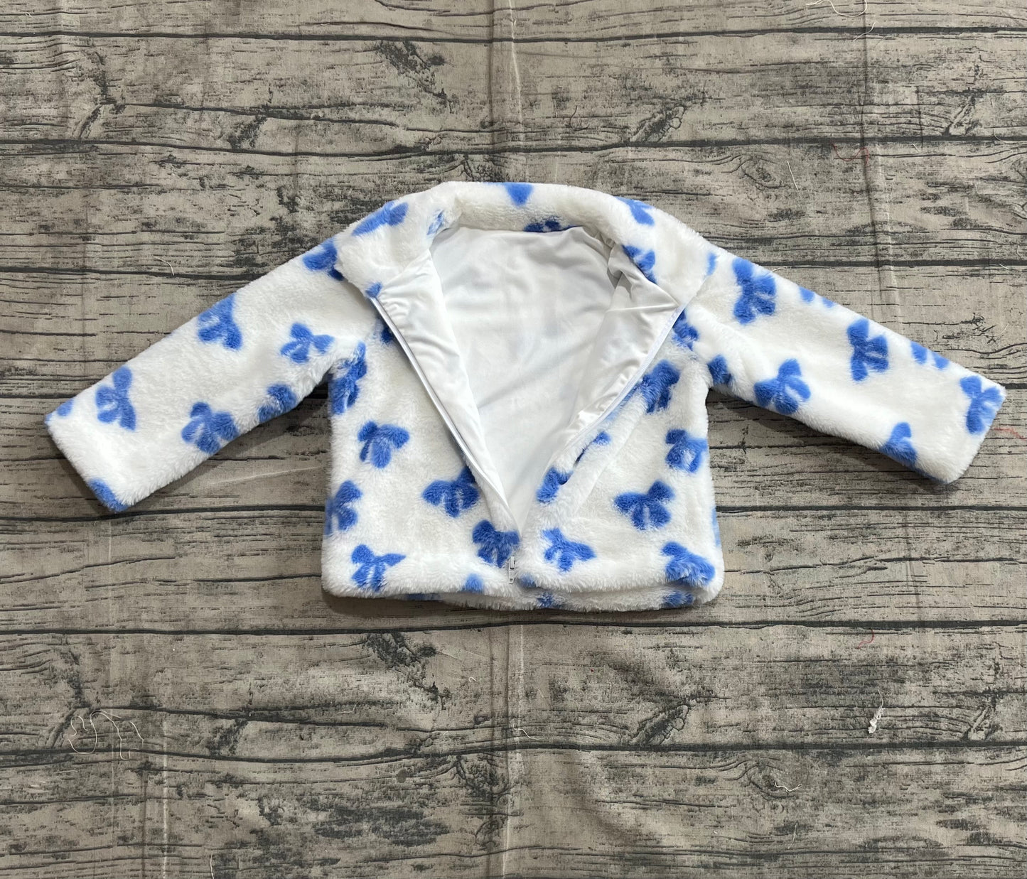 GT1049-2xs-3xl  plush style stand-up collar cow print soft comfortable winter coat PREORDER 202505