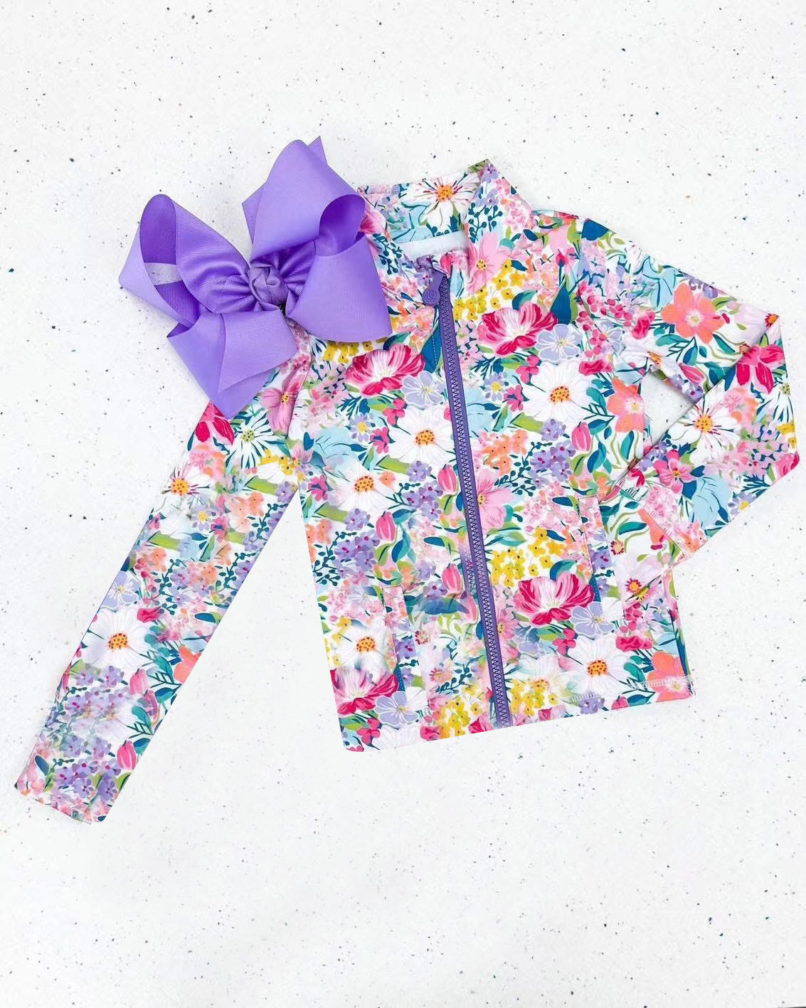 GT1061 YOGA flower girl summer zipper jacket top 202506 preorder