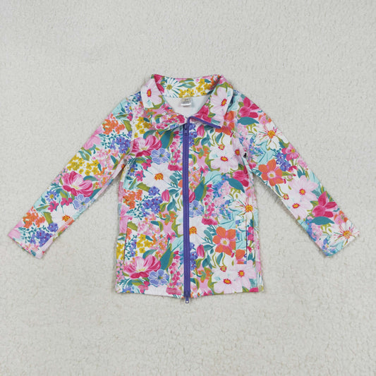 GT1061 YOGA flower girl summer zipper jacket top 202507 RTS