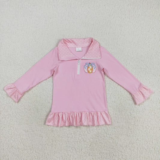 GT1112 Embroidery  Halloween girl top coat pullover 202508 RTS
