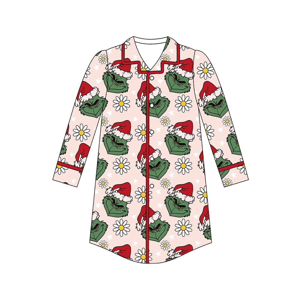 GT1130  adult Christmas  grinch women  top
