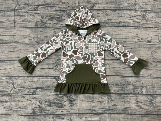 GT1136 embroidery hoodie camo  boy top coat pullover  202511 preorder
