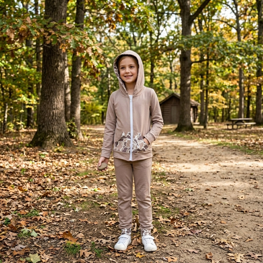NO MOQ RTS GT1144 Baby Boy Clothes Camo Color Block Mixed Print Long Sleeve Zip Up Hooded Jacket 202610