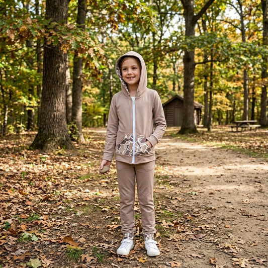 NO MOQ RTS GT1144 Baby Boy Clothes Camo Color Block Mixed Print Long Sleeve Zip Up Hooded Jacket 202610