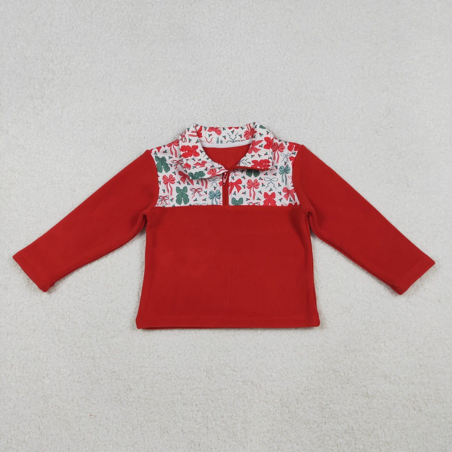 GT1150 red bow western boy top coat pullover 202510 RTS