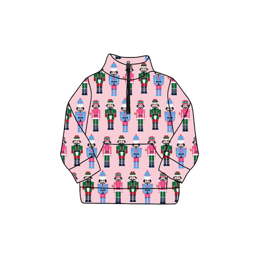 GT1169  Christmas Nutcracker girl top zipper shirt  202508 PREORDER