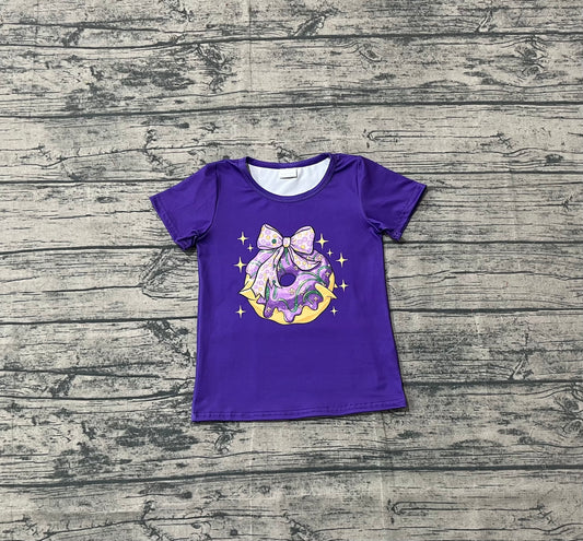 GT1252 Mardi Gras purple top kids girl  202509 preorder