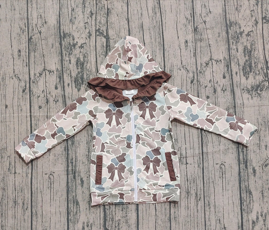 GT1263-XS-3XL  camo  HOODIE western long sleeve GIRL top coat camo pullover 202509 preorder