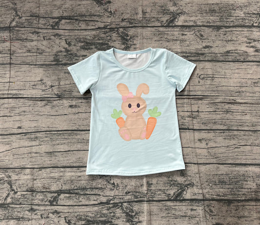 GT1395 Easter cross rabbit top kids girl  202511 preorder