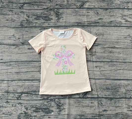 GT1397 Easter cross rabbit top kids girl  202511 preorder