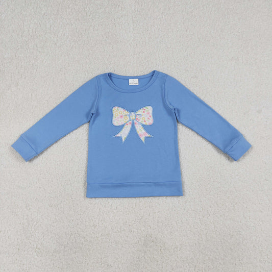 GT1538 embroidery cross top kids girl  202601 RTS
