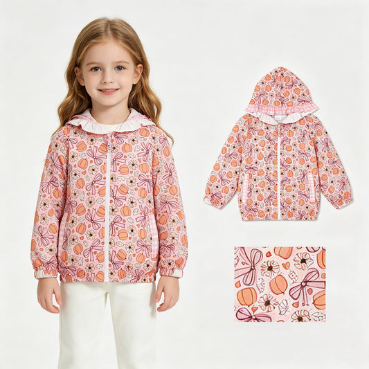 GT1661 Halloween pumpkin hoodie boy top coat pullover  202608 RTS