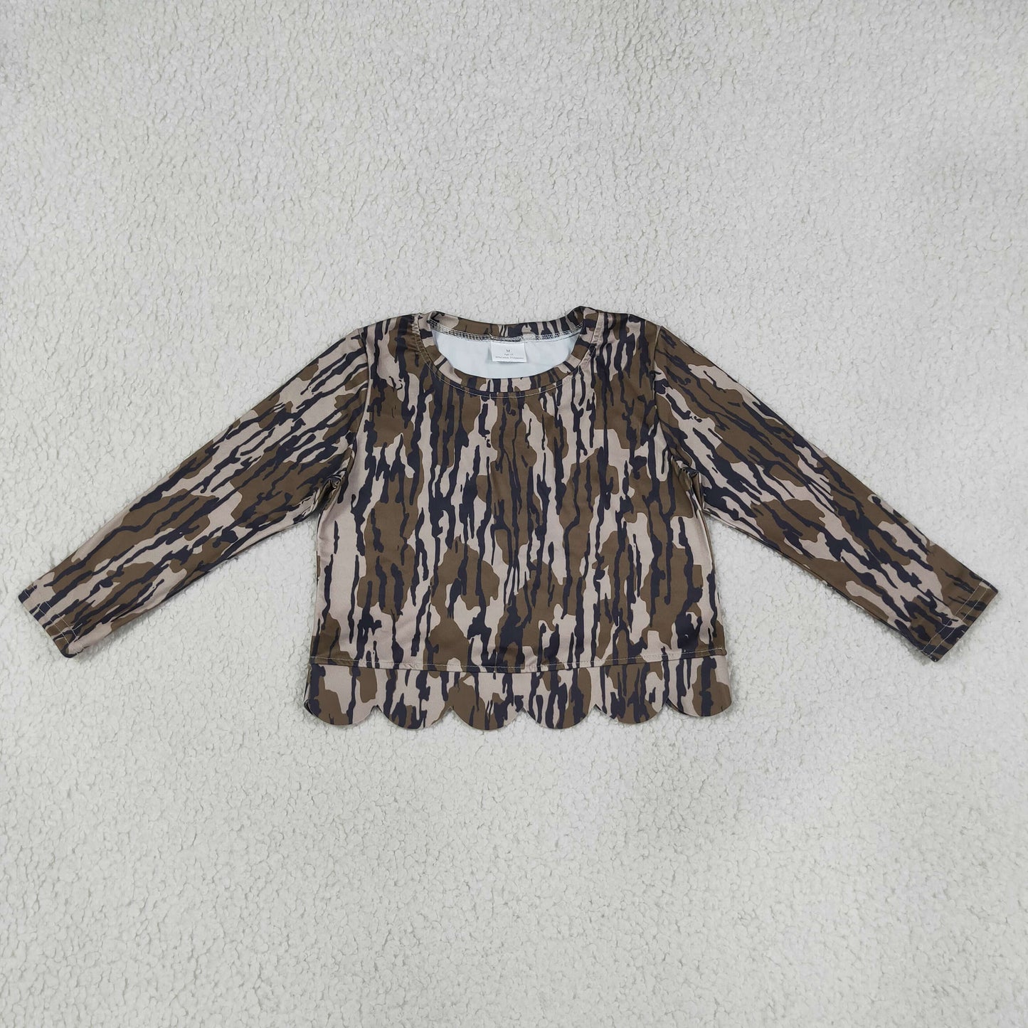 GT1686 scallop camo boy romper 202607