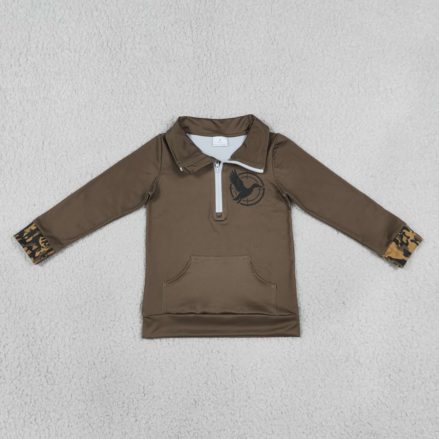 GT1698 duck button ZIPPER shirt  boy top coat pullover  202608 RTS