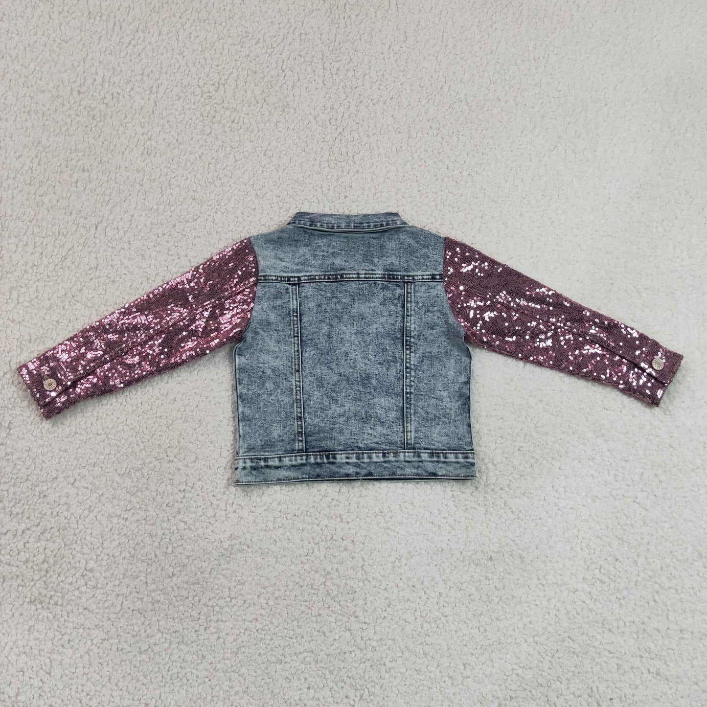 GT1731 Girls Sequin Distressed Denim Jacket  RTS 202630