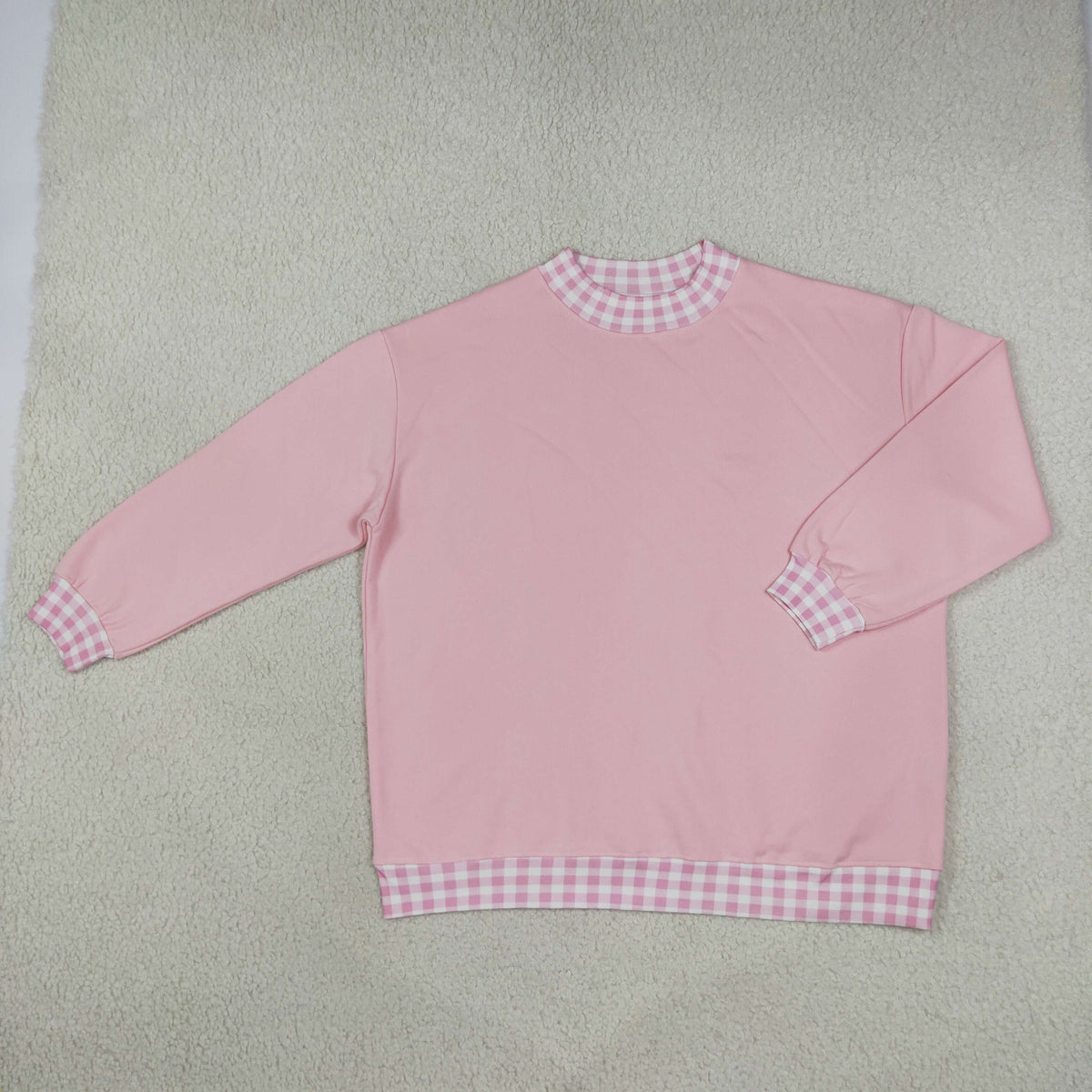 RTS NO MOQ GT1794 Adult Women Clothes SOLID COTTON  pink Long Sleeve Stand Collar Top Short Pant Set