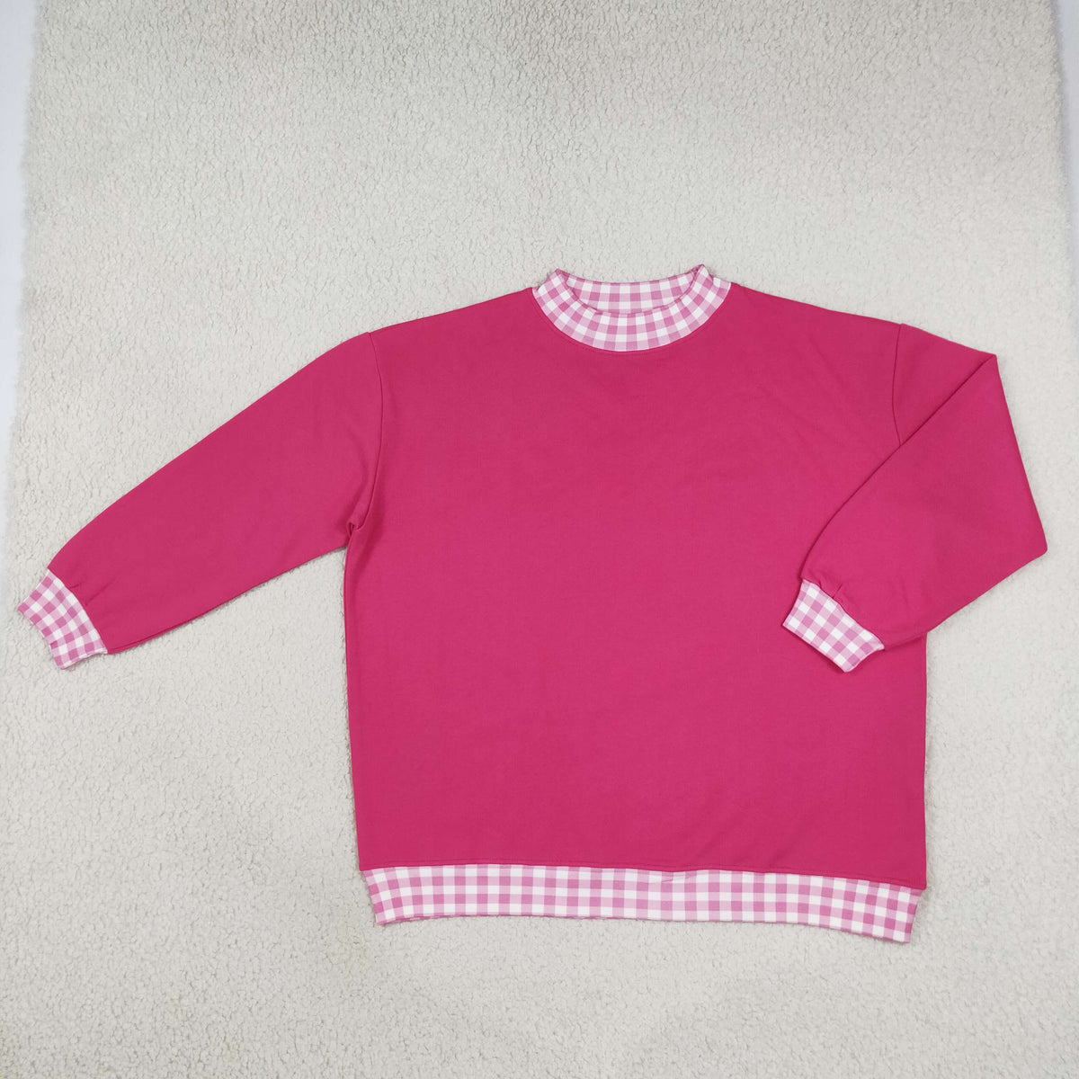 RTS NO MOQ GT1794 Adult Women Clothes SOLID COTTON  pink Long Sleeve Stand Collar Top Short Pant Set