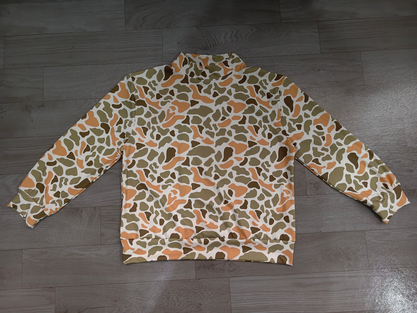RTS GT1819 Warm Tone Camo Print Long Sleeve Women Sport yoga Top 202608