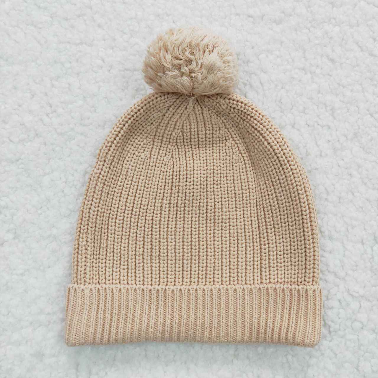 HA0004 kids girl winter light light tan beanie 20230814 RTS