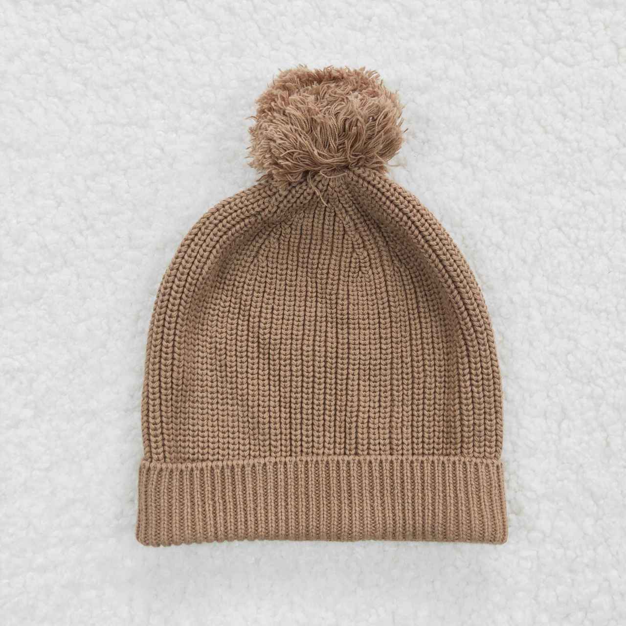 HA0005 kids girl winter light dark tan beanie 20230814 RTS