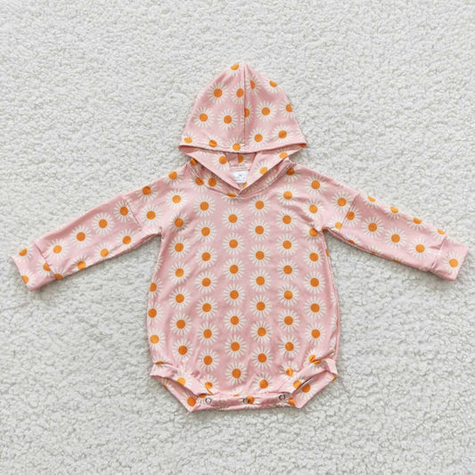 LR0272 flower daisy hoodies boy girl bubble romper RTS 20230502