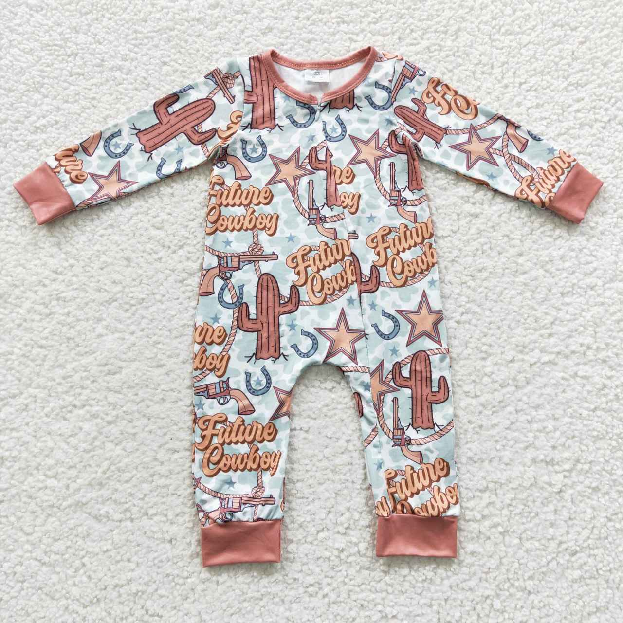 LR0307 western long sleeve girl romper 20230527 RTS