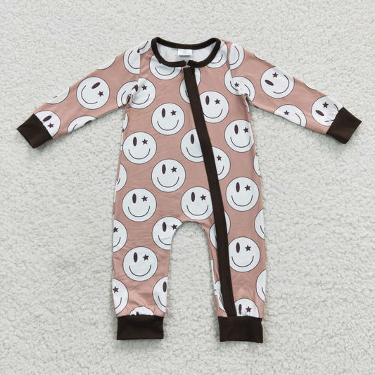 LR0332 smile face long sleeve summer set boy romper 20230621 RTS