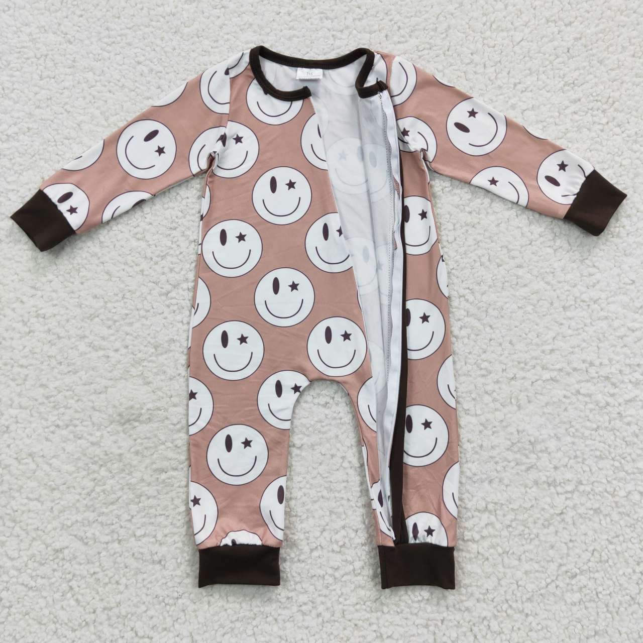 LR0332 smile face long sleeve summer set boy romper 20230621 RTS