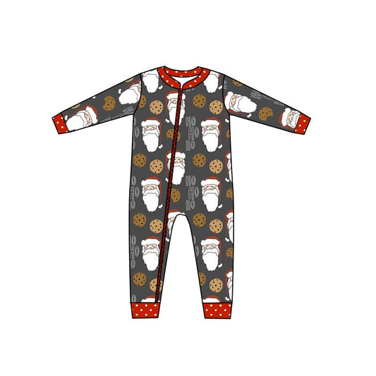 LR0336 preorder Christmas santa long sleeve summer set boy romper 20230516