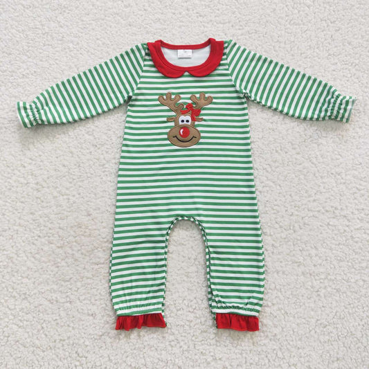 LR0339 Christmas deer long sleeve girl romper 20230821 RTS
