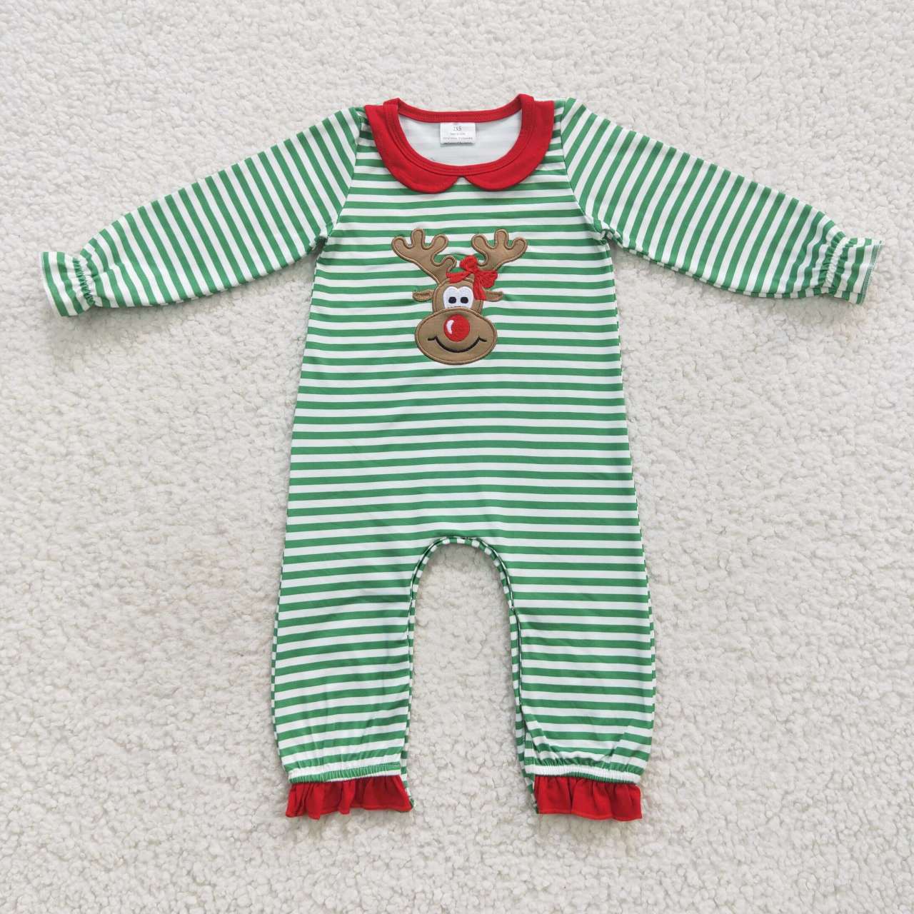 LR0339 Christmas deer long sleeve girl romper 20230821 RTS