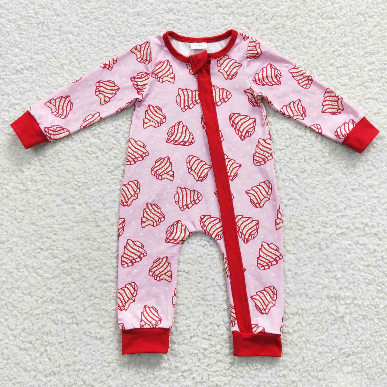 LR0340 cake long sleeve girl romper 202407 RTS