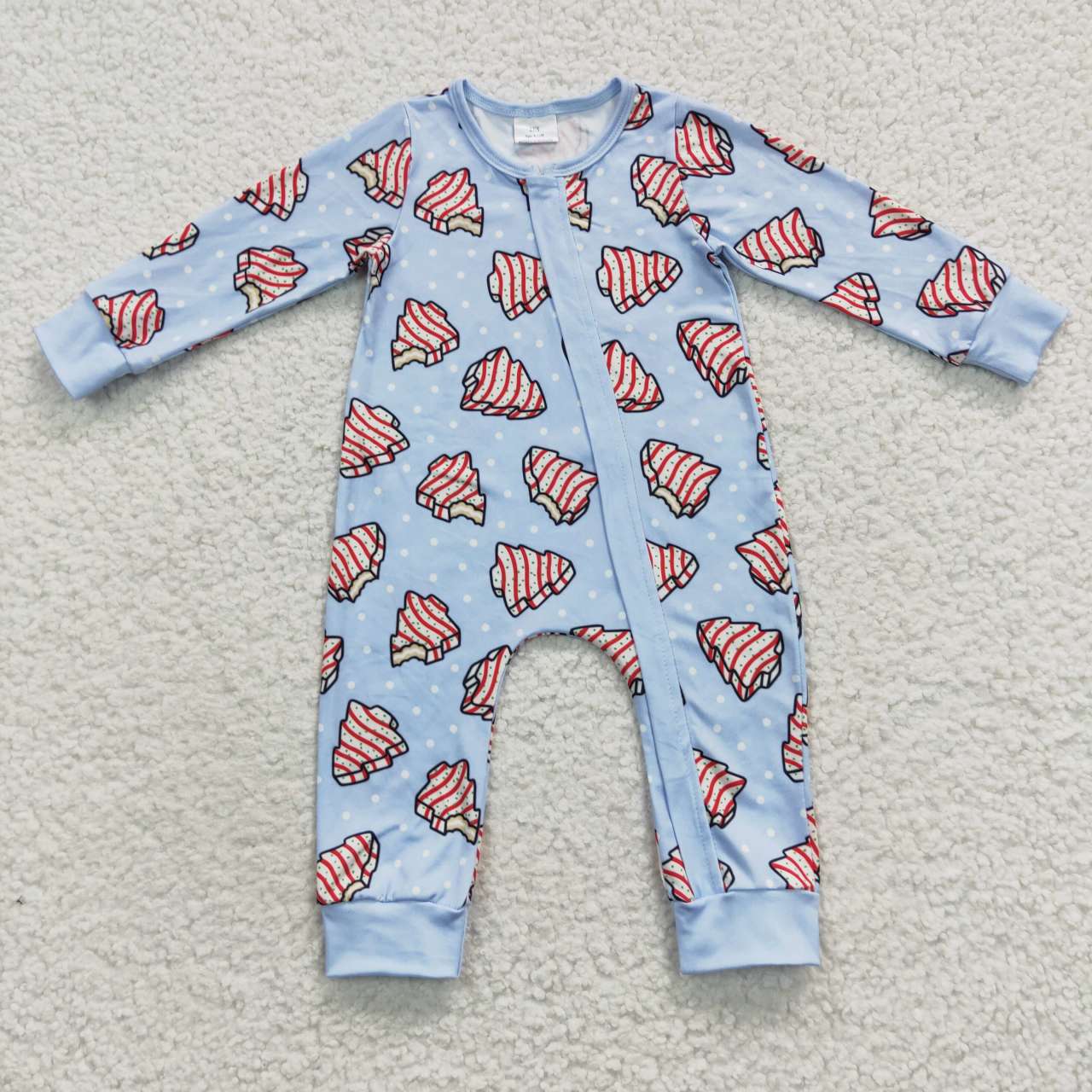 LR0345 cake long sleeve girl boy romper 20230630