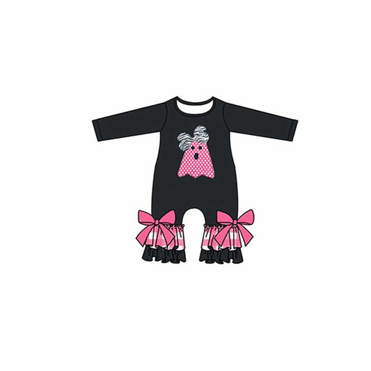 LR0391 preorder halloween cartoon long sleeve children girl romper 20230601