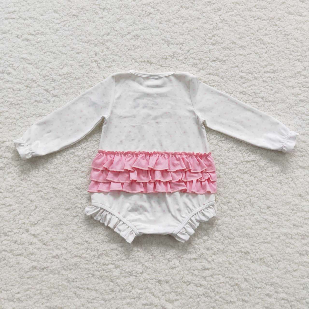 LR0392 RTS western christmas tree flower long sleeve girl boy romper 20230815