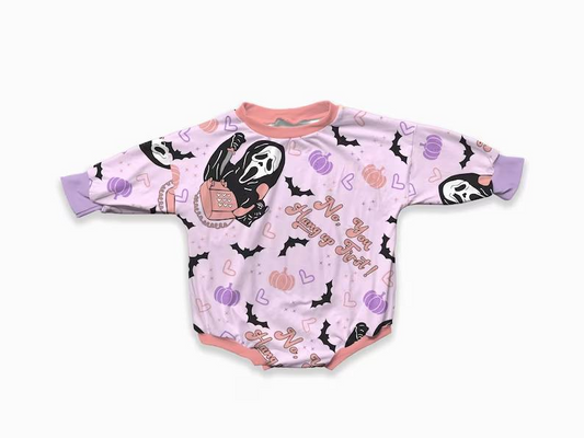 LR0455 preorder halloween long sleeve girl boy romper 20230616